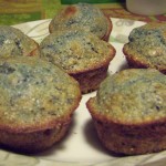 Blue Cornmeal Muffins