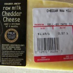 Trader Joe Raw Milk Cheddar