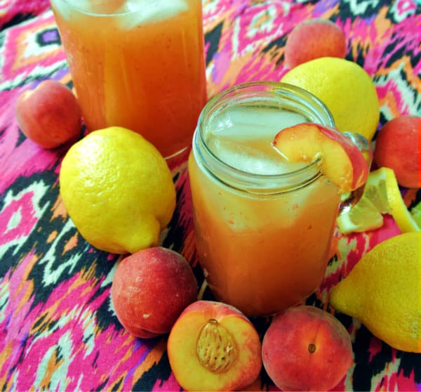 Homemade Peach Lemonade