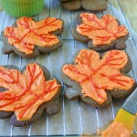 Ginger Leaf Cookies Pumpkin Buttercream