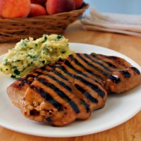 Peach Hatch Glazed Pork