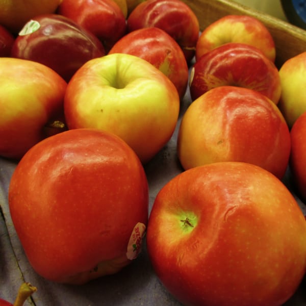 A display of Breeze Apples at the store.