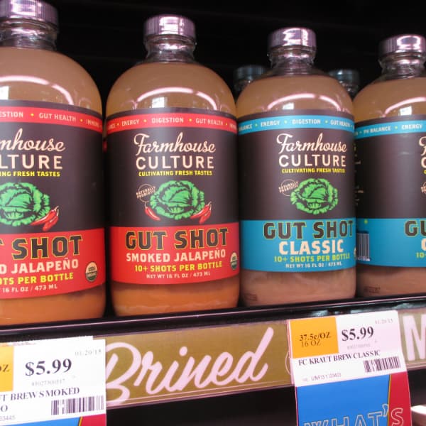 Farmhouse Gut Shots flavors Smoked Jalapeno and Classic at Whole Foods Market