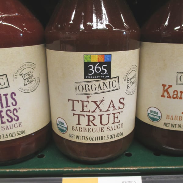 365 Organic Barbeque Sauces