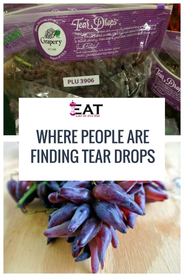 Where People Find Tear Drops Grapes
