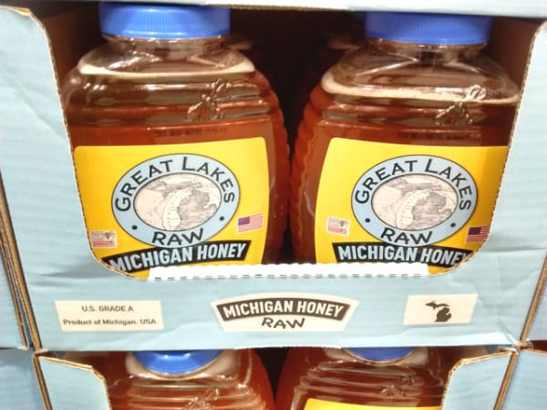 Great Lakes Raw Michigan Honey sold at Costco