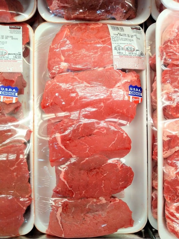 Top sirloin steaks avialable at Costco