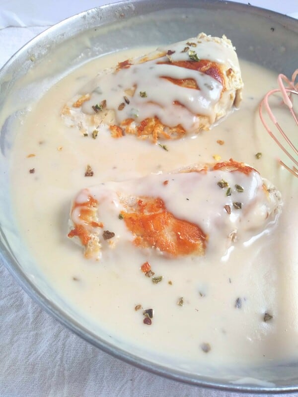 Sous Vide Chicken with Creamy Pepper Flake Sauce