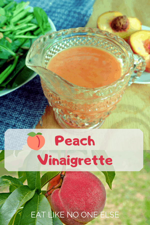 3 Ingredient Peach Balsamic Vinaigrette