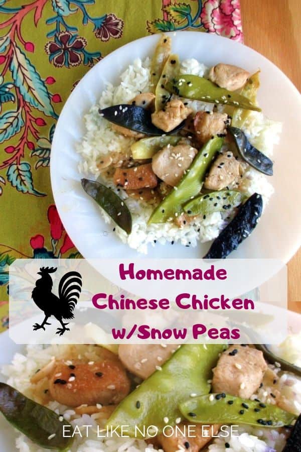 Homemade Chinese Chicken with Snow Peas