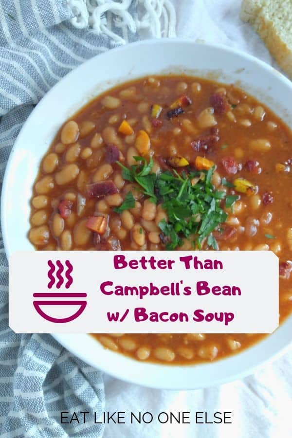 Copycat Campbell's Bean with  Bacon Soup