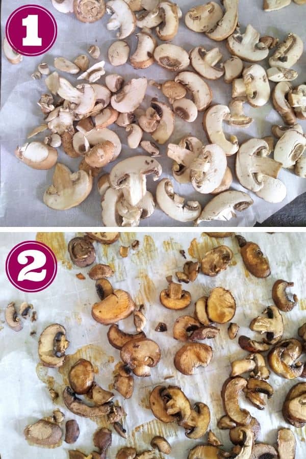 Roasted mushroom for broth