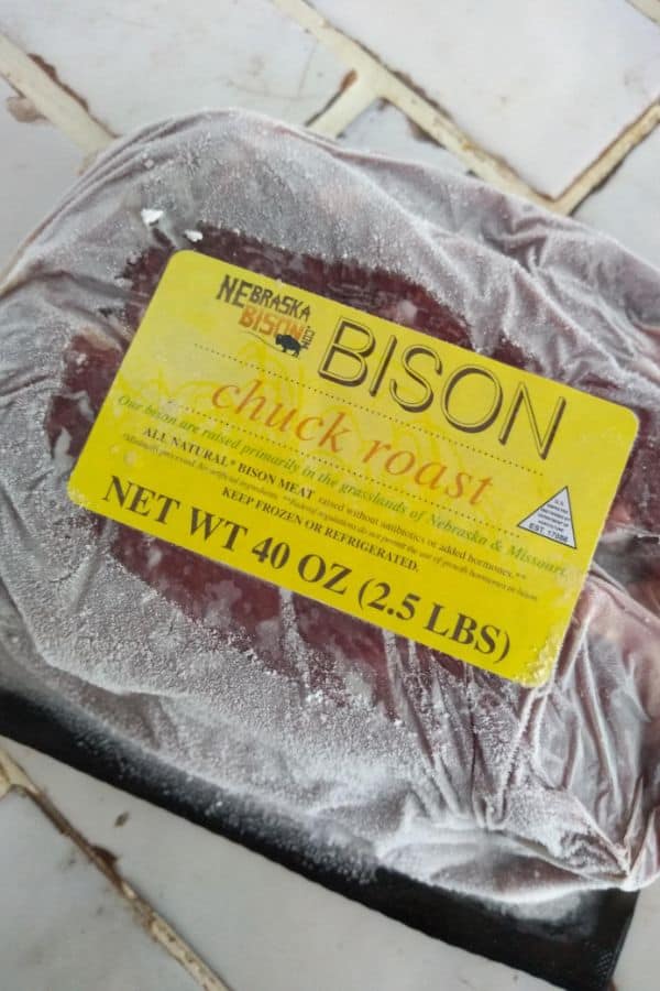 Frozen Bison Chuck Roast from Nebraska Bison