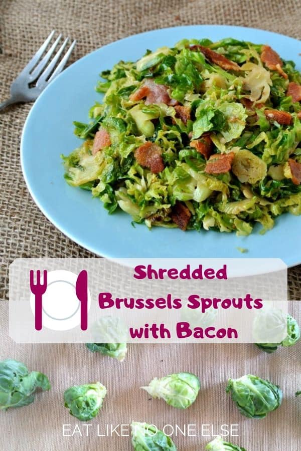 Shredded Brussels Sprouts with Bacon