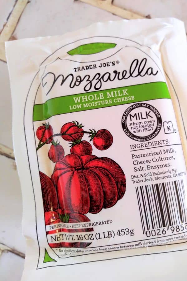 Trader Joe's Whole Milk Low Moisture Mozzarella Cheese