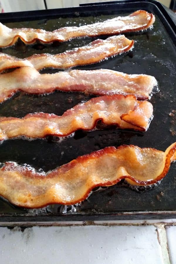 Bacon on an electric griddle