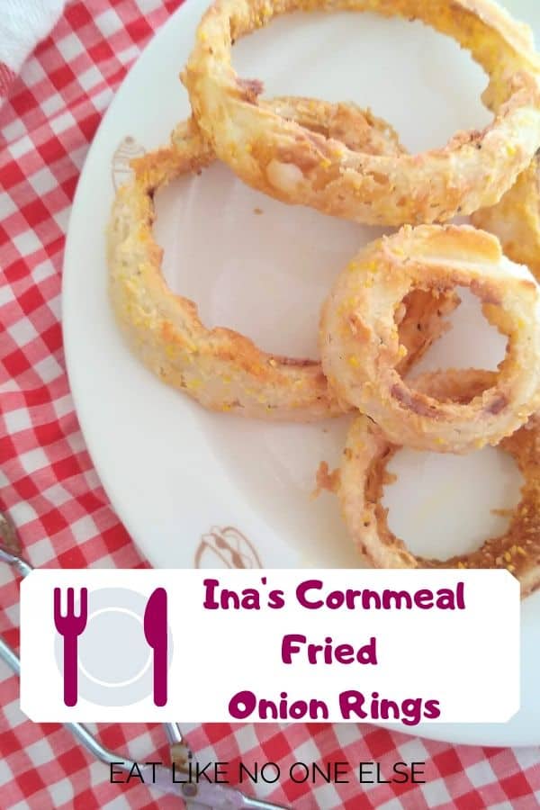 Ina's Cornmeal Fried Onion Rings