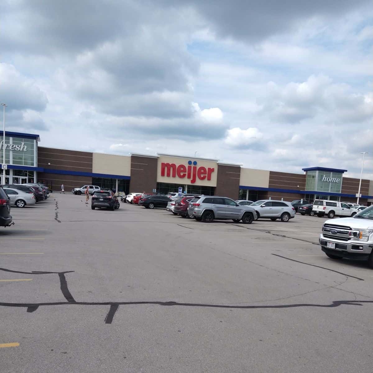 The store front of a Meijer store in Michigan.