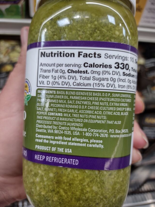 Kirkland Pesto Ingredients Eat Like No One Else