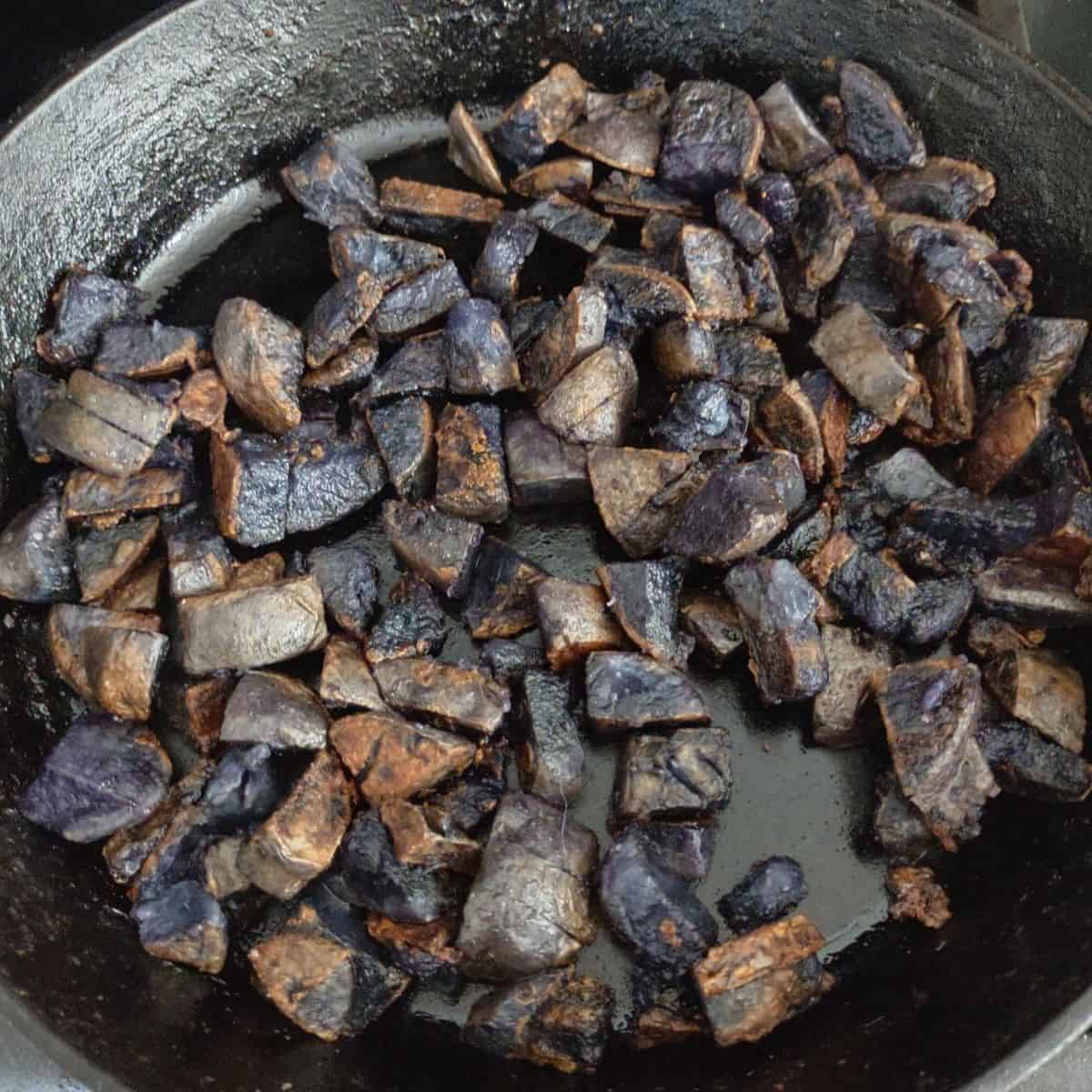 Cast Iron PanFried Purple Potatoes Eat Like No One Else