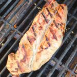 Butterflied Pork Tenderloin on the grill.